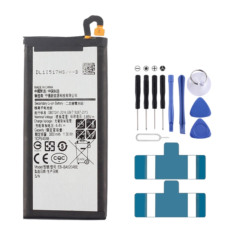 Batteria ricaricabile agli ioni di litio da 3000 mAh EB-BA520ABE per Galaxy A5 (2017), A520F, A520F/DS, For A5 (2017) Batteria ricaricabile agli ioni di litio da 3000 mAh EB-BA520ABE per Galaxy A5 (2017), A520F, A520F/DS, For A5 (2017)